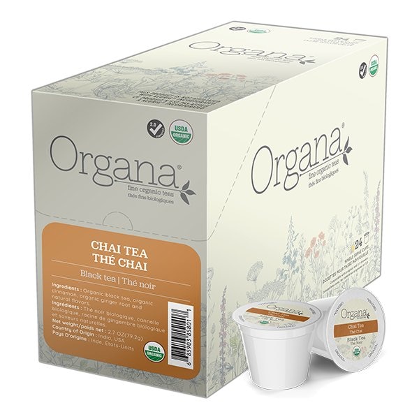Organa Tea Chai Tea, Single Serve Cup, PK96 PK SNON5801 Zoro